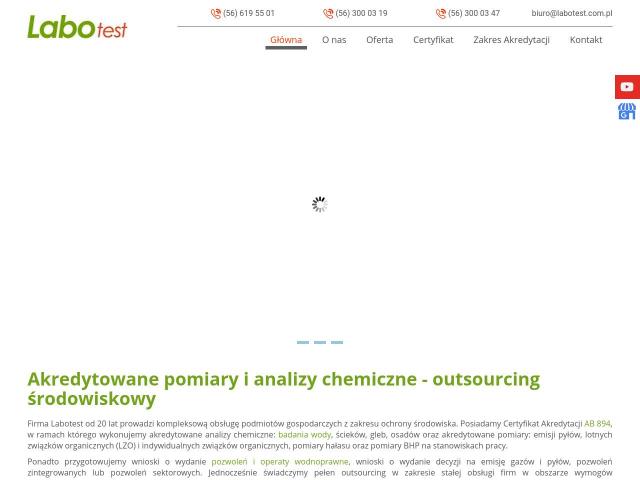 LABOTEST Laboratorium Analiz Fizykochemicznych